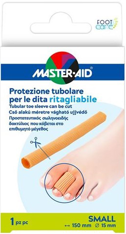 PROTEZIONE TUBOLARE MASTER-AID FOOTCARE RITAGLIABILE 15 CM 15 MM SMALL C6 - Farmapanda Srl