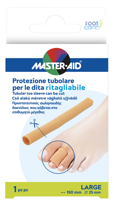 PROTEZIONE TUBOLARE MASTER-AID FOOTCARE RITAGLIABILE 15 CM 25 MM LARGE C8 - Farmapanda Srl