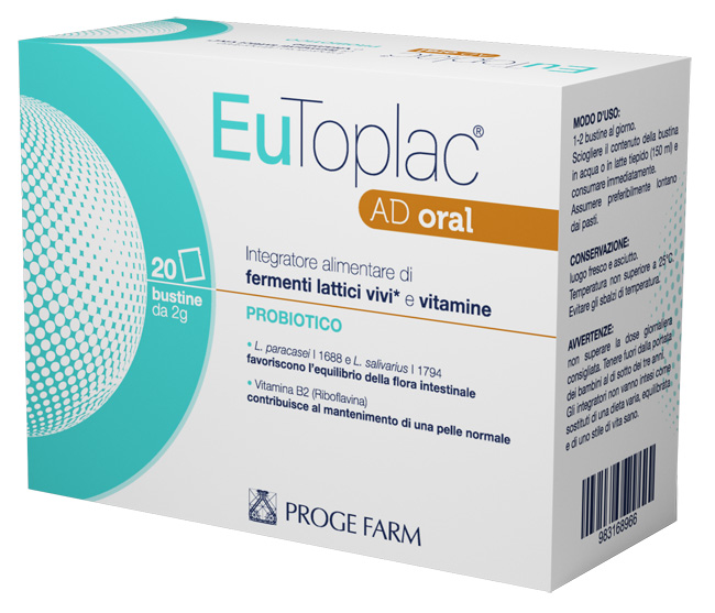 EUTOPLAC AD ORAL 20 BUSTINE - Farmapanda Srl