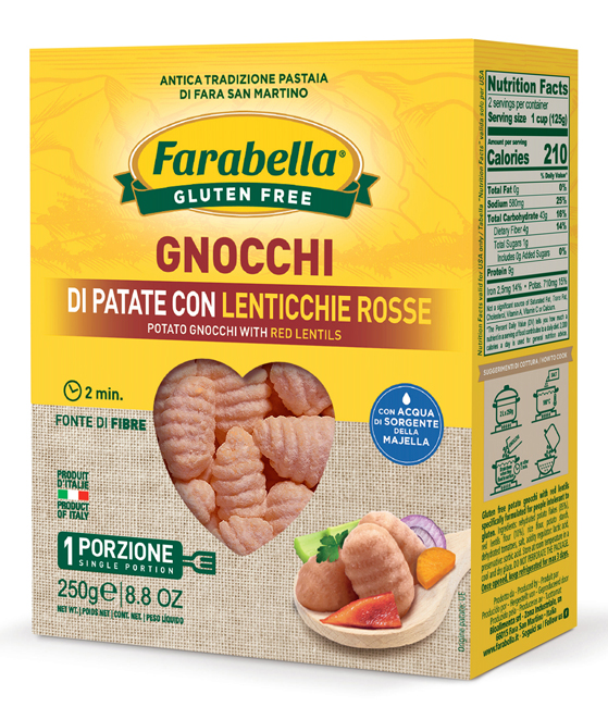 FARABELLA GNOCCHI PATATE E LENTICCHIE 250 G - Farmapanda Srl