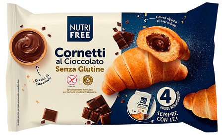 NUTRIFREE CORNETTI CIOCCOLATO 4X60 G - Farmapanda Srl