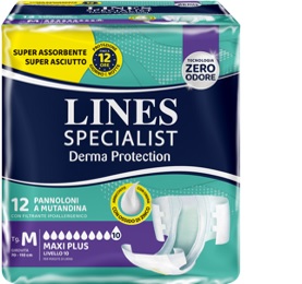 PANNOLONE A MUTANDINA LINES SPECIALIST DERMA MAXI XL 20 PEZZI - Farmapanda Srl