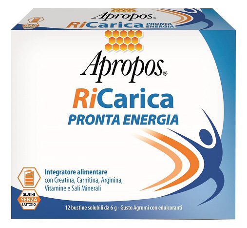 APROPOS RICARICA PRONTA ENERGIA 12 BUSTINE 6 G - Farmapanda Srl