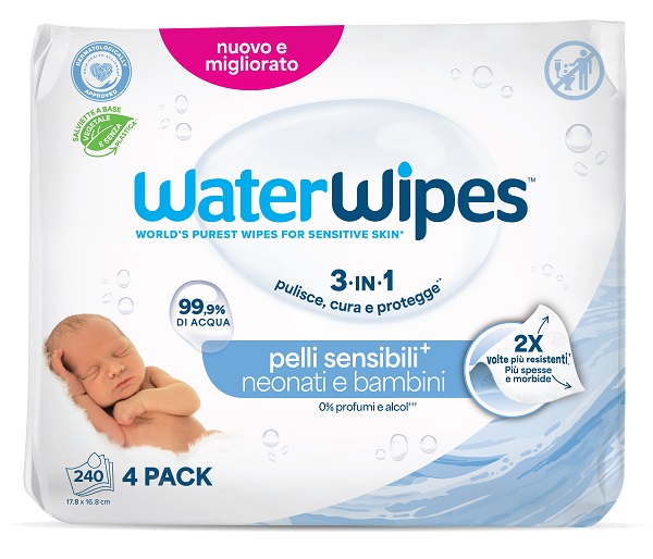 WATERWIPES BIO 4 X 60 PEZZI - Farmapanda Srl