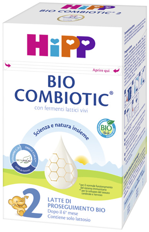HIPP LATTE 2 COMBIOTIC 600 G BIO - Farmapanda Srl