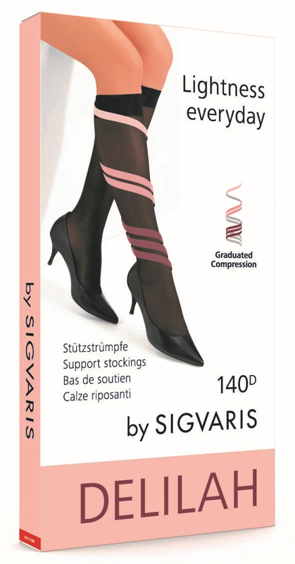SIGVARIS DELILAH 140 DENARI FLAT GAMBALETTO SKIN 1 - Farmapanda Srl