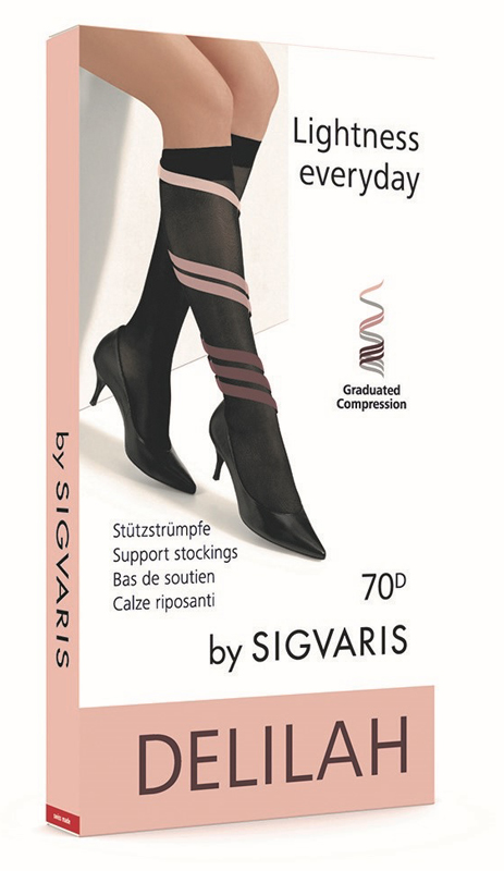 SIGVARIS DELILAH 70 DENARI MESH GAMBALETTO PUNTA APERTA SKIN 4 - Farmapanda Srl