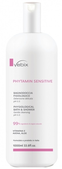VEBIX PHYTAMIN PELLI SENSIBILI BAGNODOCCIA FISIOLOGICO 1000 ML - Farmapanda Srl