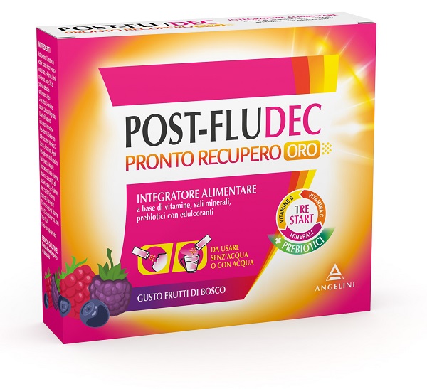 POSTFLUDEC FRUTTI DI BOSCO PRONTO RECUPERO ORO 12 BUSTINE - Farmapanda Srl