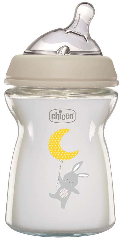 CHICCO BIBERON NAT FEEL VETRO 0M+ 250 ML - Farmapanda Srl