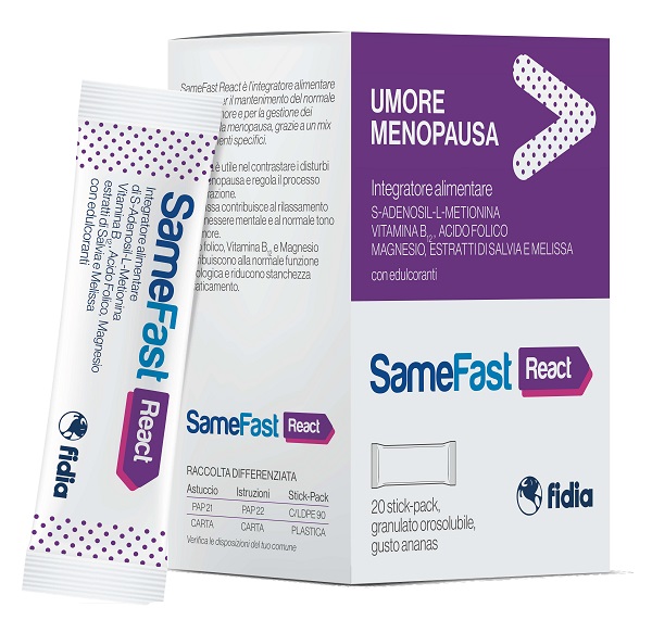 SAMEFAST REACT 20 STICK PACK - Farmapanda Srl