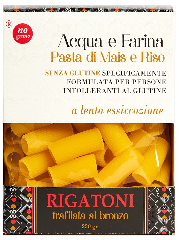 NUTRI TE' RIGATONI ACQUA E FARINA MAIS E RISO 250 G - Farmapanda Srl