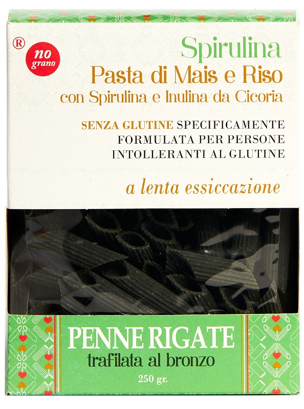 NUTRI TE' PENNE RIGATE CON SPIRULINA MAIS E RISO 250 G - Farmapanda Srl