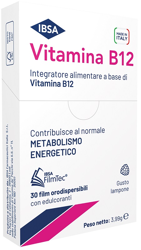 VITAMINA B12 IBSA 30 FILM ORALI - Farmapanda Srl