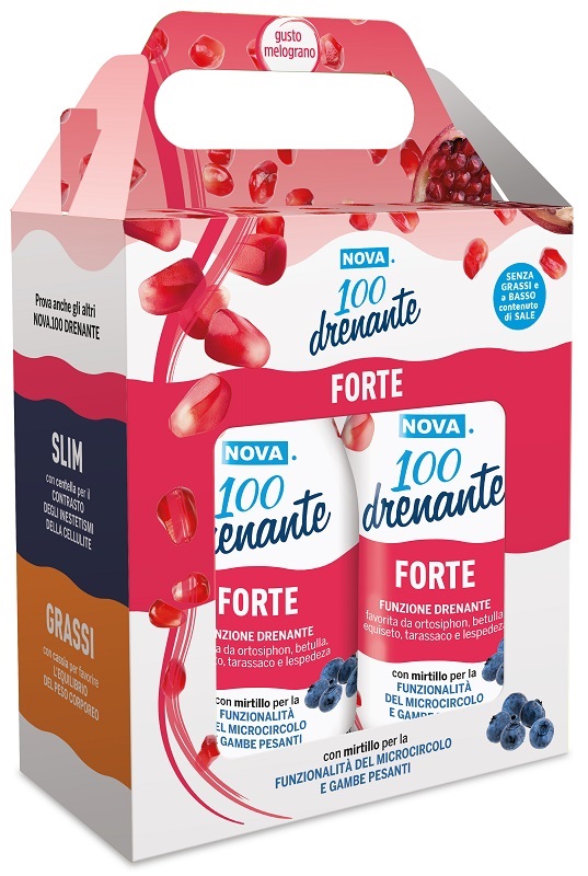 NOVA 100 DRENANTE FORTE MELOGRANO BIPACK 2 X 300 ML - Farmapanda Srl