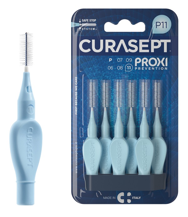 CURASEPT PROXI P11 AZZURRO/LIGHT BLUE 6 PEZZI - Farmapanda Srl