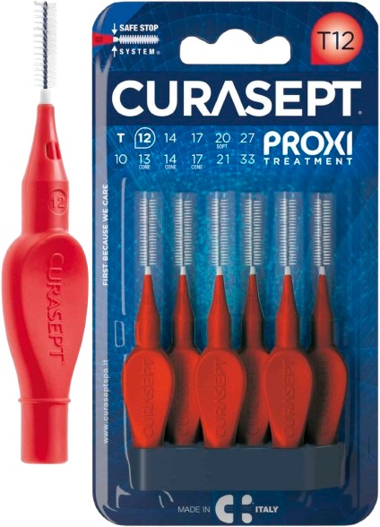 CURASEPT PROXI T12 ROSSO/RED 6 PEZZI - Farmapanda Srl