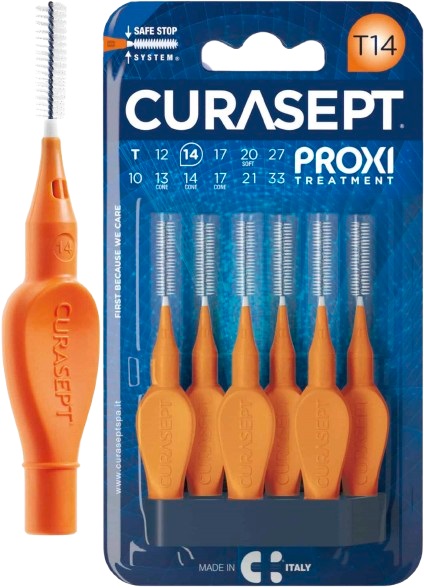 CURASEPT PROXI T14 ARANCIO/ORANGE 6 PEZZI - Farmapanda Srl