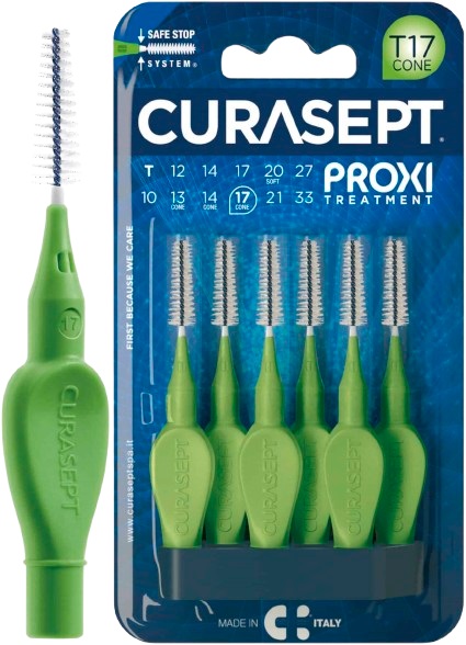 CURASEPT PROXI T17 CONE VERDE/GREEN 6 PEZZI - Farmapanda Srl
