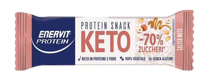 ENERVIT PROTEIN KETO SNACK SALTED NUTS 35 G - Farmapanda Srl