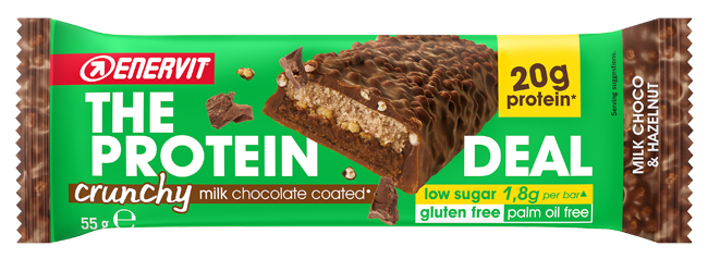 ENERVIT PROTEIN DEAL MILK CHOCO & HAZELNUT 55 G - Farmapanda Srl