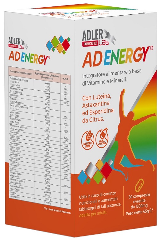 ADENERGY 50 COMPRESSE - Farmapanda Srl