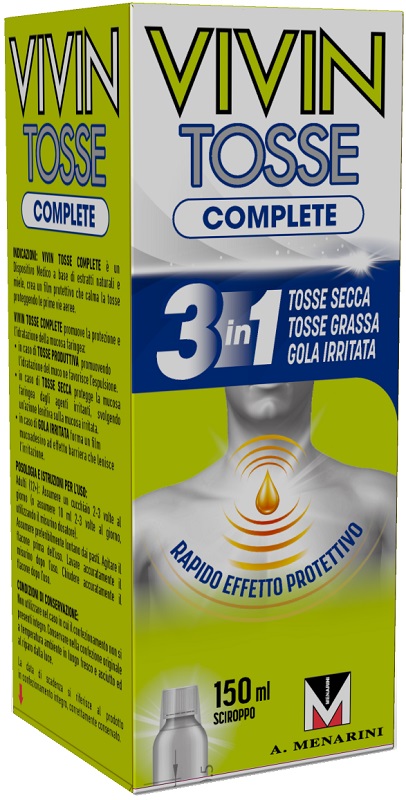 VIVIN TOSSE COMPLETE SCIROPPO PER TOSSE 150 ML - Farmapanda Srl