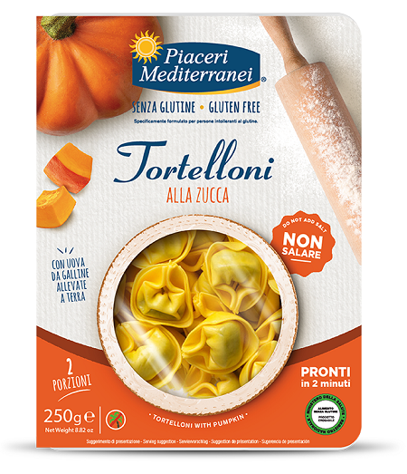 PIACERI MEDITERRANEI TORTELLONI ZUCCA 250 G - Farmapanda Srl