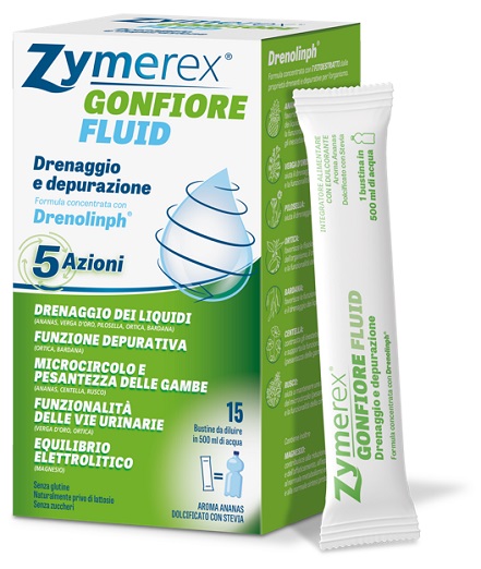ZYMEREX GONFIORE FLUID 15 BUSTINE - Farmapanda Srl