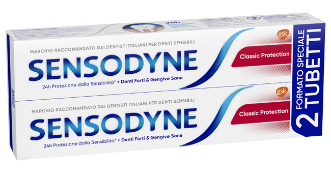 SENSODYNE CLASSICO PROTECTION 2 X 75 ML - Farmapanda Srl