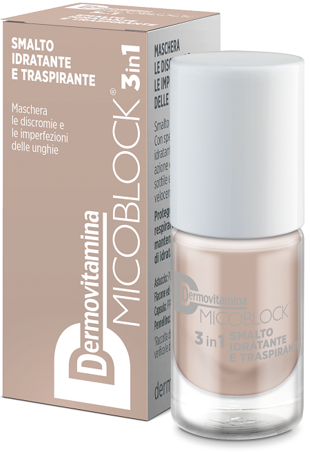 DERMOVITAMINA MICOBLOCK 3IN1 SMALTO IDRATANTE E TRASPIRANTE BEIGE 5 ML - Farmapanda Srl