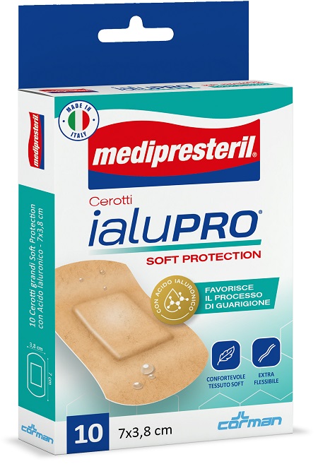 MEDIPRESTERIL CEROTTI IALUPRO SOFT PROTECTION SUPER 7X3,8CM 10 PEZZI - Farmapanda Srl