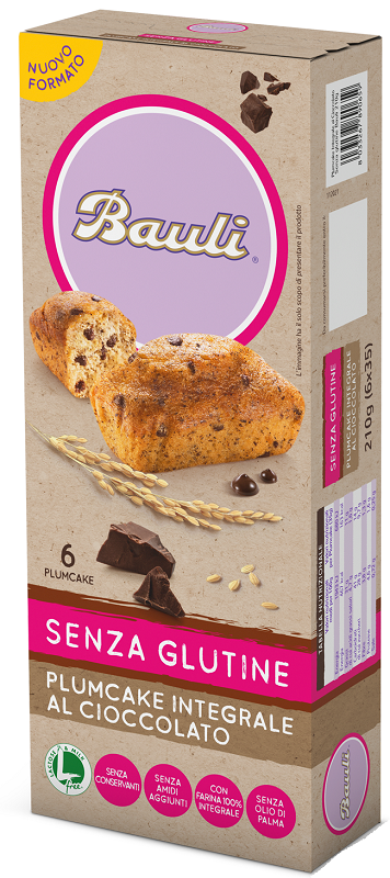 DORIA PLUMCAKE INTEGRALE CIOCCOLATO 6 PEZZI DA 35 G - Farmapanda Srl