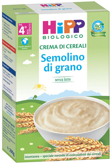 HIPP BIO CREMA CEREALI SEMOLINO DI GRANO 200 G - Farmapanda Srl