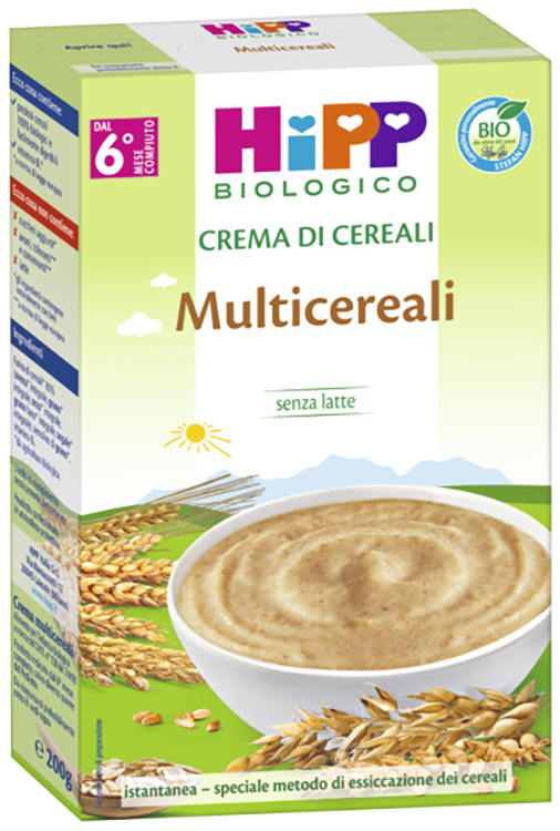 HIPP BIO CREMA CEREALI MULTICEREALI 200 G - Farmapanda Srl
