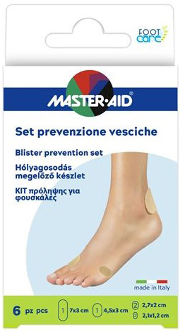 PROTEZIONE VESCICHE MASTER-AID FOOTCARE MIX 6 PEZZI A3 - Farmapanda Srl