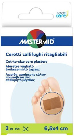 CEROTTO CALLIFUGO MASTER-AID FOOTCARE RITAGLIABILE 64X40 MM 2 PEZZI B3 - Farmapanda Srl