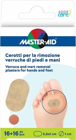 CEROTTO VERRUCHE MASTER-AID FOOTCARE PIEDI/MANI 16 PEZZI E4 - Farmapanda Srl