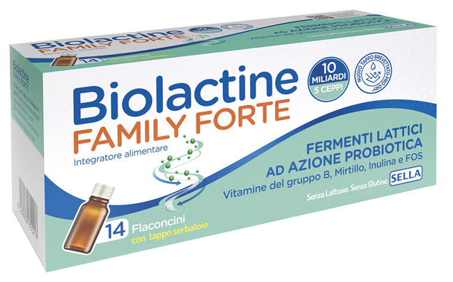 BIOLACTINE FAMILY FORTE 10 MILIARDI 14 FLACONCINI DA 9 ML - Farmapanda Srl