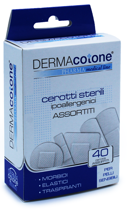 CEROTTO IPOALLERGENICO DERMACOTONE MISURE ASSORTITE 40 PEZZI - Farmapanda Srl