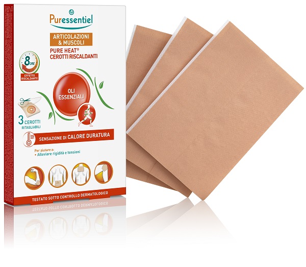 PURESSENTIEL CEROTTI RISCALDANTI PUREHEAT ARTICOLAZIONI&MUSCOLI 3 PEZZI - Farmapanda Srl