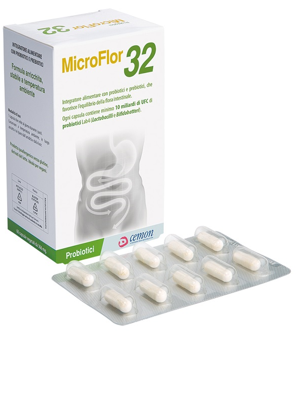 MICROFLOR 32 60 CAPSULE 366 MG NO FRIGO - Farmapanda Srl