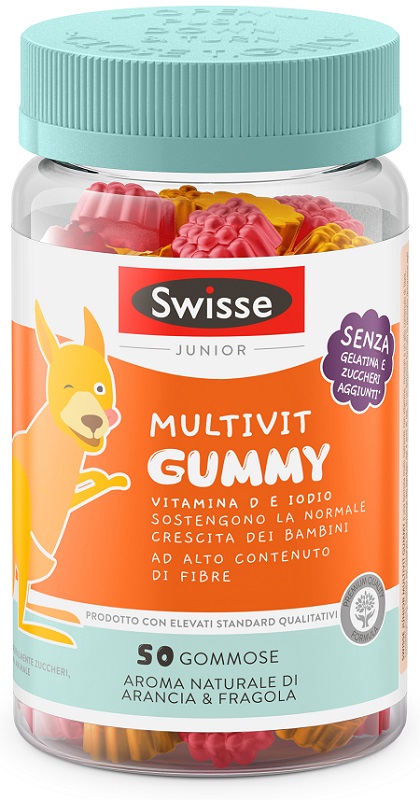 SWISSE JUNIOR MULTIVIT GUMMY 50 PASTIGLIE GOMMOSE - Farmapanda Srl