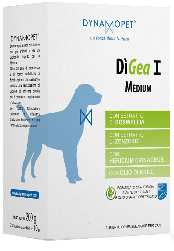 DIGEA I MEDIUM PER CANI 20 BUSTINE DA 10 G - Farmapanda Srl