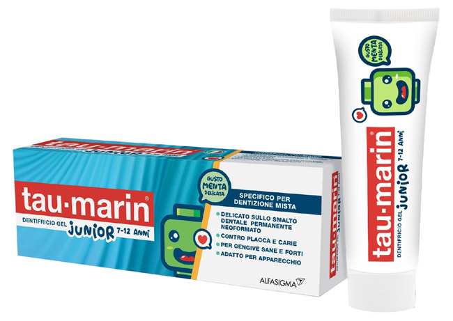 TAU MARIN DENTIFRICIO JUNIOR 7-12 ANNI 50 ML - Farmapanda Srl