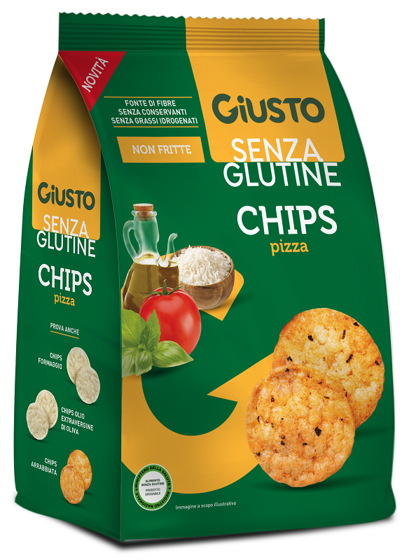 GIUSTO SENZA GLUTINE CHIPS PIZZA 40 G - Farmapanda Srl