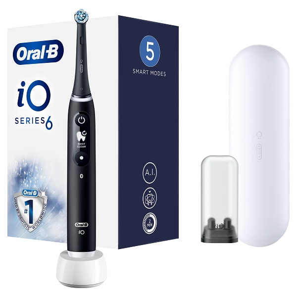 ORAL-B IO 6 BLACK SPAZZOLINO ELETTRICO + 2 REFILL - Farmapanda Srl