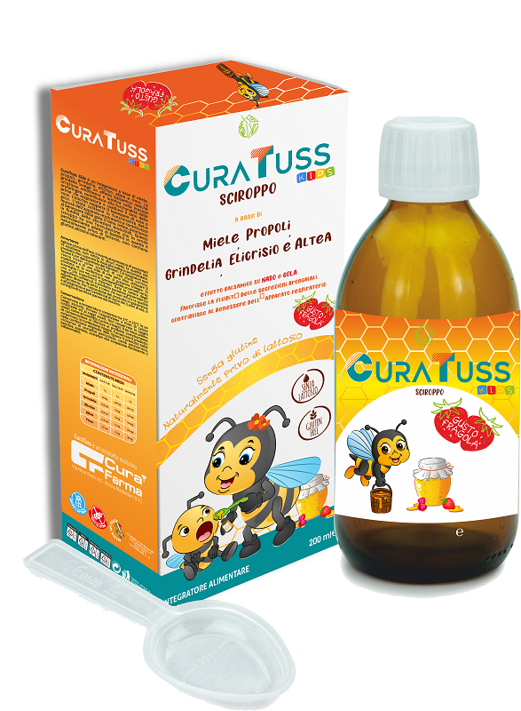 CURALIFE CURATUSS KIDS FRAGOLA 200 ML - Farmapanda Srl