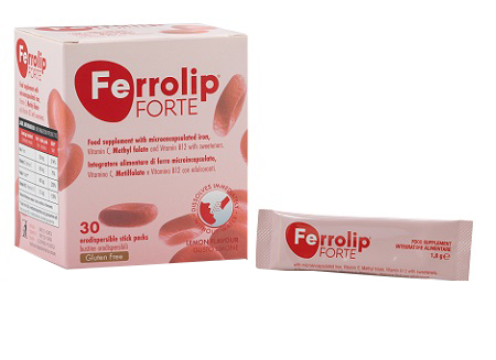 FERROLIP FORTE 30 STICK PACKS DA 1,8 G GUSTO LIMONE - Farmapanda Srl