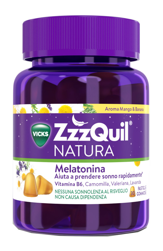 VICKS ZZZQUIL NATURA MANGO & BANANA 30 PASTIGLIE GOMMOSE - Farmapanda Srl